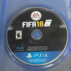 FIFA 18 PS4 Game Disc by EA Sports - Black and Blue